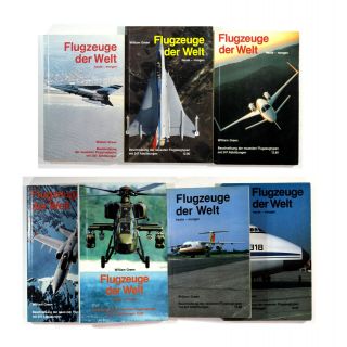 1980s German Observer Books Flugzeuge Der Welt Aircraft Of The World W Green X7