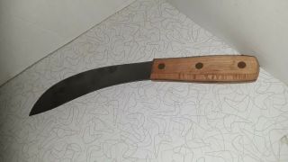 Vintage J RUSSELL & CO GREEN RIVER CURVED SKINNING KNIFE. 5