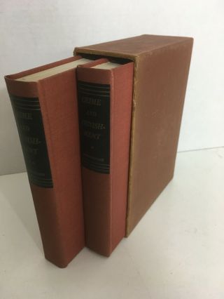 Crime And Punishment By Fyodor Dostoyevsky 2 Volume Hb Set In Slipcase 1942