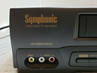 Symphonic Vr - 701 Vcr Vhs Hifi Stereo Video Cassette Recorder Player Unit 4head