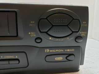 SYMPHONIC VR - 701 VCR VHS HIFI Stereo Video Cassette Recorder Player Unit 4Head 3