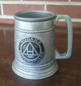 Vintage Hodaka Motorcycles Collectible Advertising Pewter Beer Mug Old Mill Ent