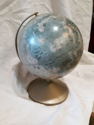 Vintage Metal Moon Globe Ranger 4,  1962 Bank Repogle Globes Inc.