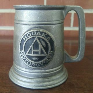 Vintage Hodaka Motorcycles Collectible Advertising Pewter Beer Mug Old Mill Ent.