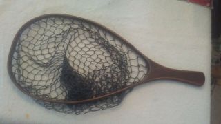 Vintage Brodin Fly Fishing Landing Net,  17.  5 " Inches Deep 22 " Lgth