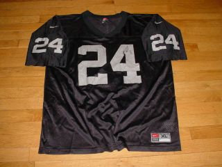 Vintage Nike Charles Woodson Oakland Raiders Football Jersey 24 Black Men Xl