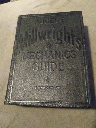 Vtg Audels Millwrights Handy Book Graham 1941/1942 Antiquarian Tools Machines