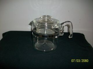 Vintage Pyrex 6 Cup Glass Coffee Pot No 7756 & Inserts 100 Complete 4