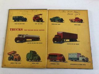 Vintage children ' s book The Big Book of Real Trucks 1950 2