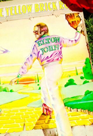 Vintage Elton John Goodbye Yellow Brick Road Music Book Illustrated Sheet 70s Gc