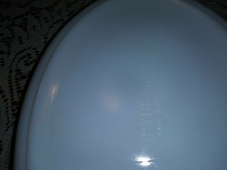Vintage Pyrex Turquoise Snowflake Oval Casserole Baking Dish/No lid 4