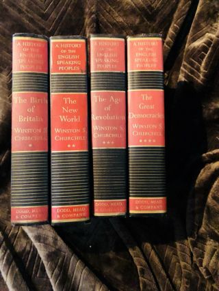A History Of The English Speaking Peoples,  Winston Churchill,  Set Of 4