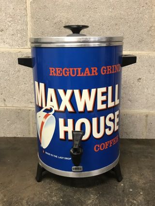 Vintage 1970s Maxwell House Brew Coffee Pot Dispenser Advertising Can
