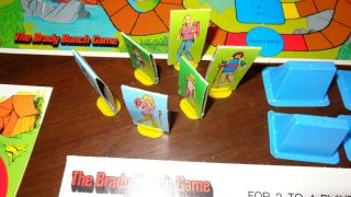 VINTAGE 1973 BRADY BUNCH GAME (missing 5 obstacle disks) WITMAN ITS KID 6