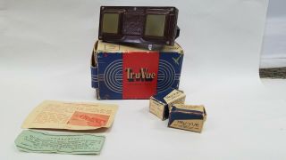 Vintage Tru - Vue Stereoscope With 2 Films;