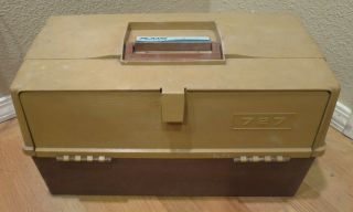 Vintage Plano 727 Fishing Tackle Box For Tackle,  Crafts And Other Items