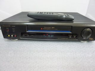 Panasonic Vcr Pv - S7670,  S - Vhs Hifi Stereo Player Recorder W/ Remote Serviced