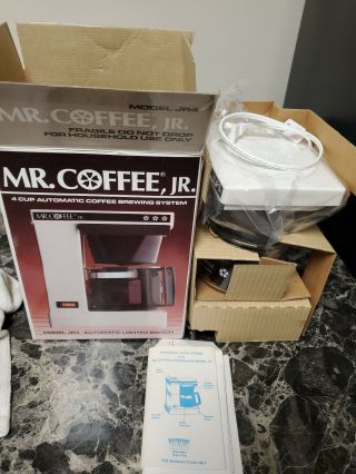 Vintage Mr Coffee Jr 4 Cup Automatic Coffee Maker Model Jr4
