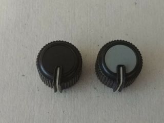 2 Vintage Usa Peavey Amp Knobs Gray Black For Bandit Special Backstage Others