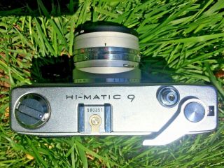 Vintage Minolta HI - MATIC - 9 EASY FLASH Point & Shoot Camera From Japan 2