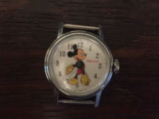 Vintage Ingersoll Mickey Mouse Watch Walt Disney Productions