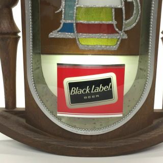 Vintage Carling Black Label Beer Light Up Tankard Wall Sign Display Advertising 3