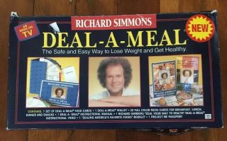 Vtg 1993 Richard Simmons Lose Weight Get Healthy Deal - A - Meal W Vhs 100 Complete