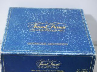 Vintage Trivial Pursuit Master Game Horn Abbot Genus Edition 1981