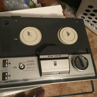 Vintage German Grundig Tk125 Reel To Reel Tape Recorder - Player