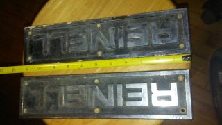 2 Reinell Boat Name Plate - Vintage