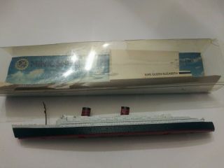 Vintage 1:1200 Minic Ships Rms Queen Elizabeth Diecast By Hornby