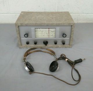 Vintage Heathkit Ar - 3 Shortwave Radio Receiver W/reliance Headphones Look