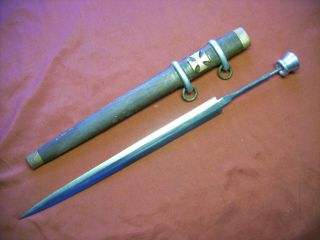 Post Ww2 Vintage German Sword Dagger Knife Parts