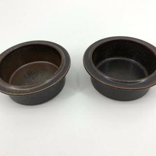2 Arabia Finland Ruska Mcm Vintage Small Serving Bowl 4” Stoneware Ulla Procope