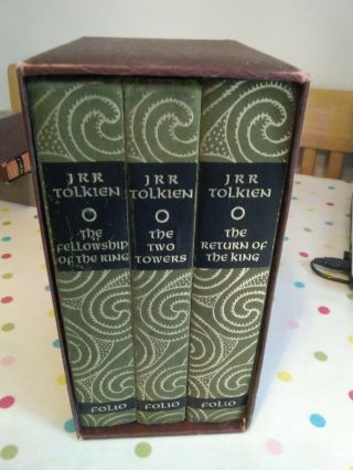 J.  R.  R.  Tokien - The Lord Of The Rings - 3 Volume Box Set - Folio Society 1977