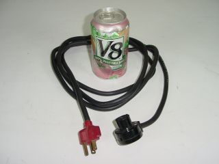 Vintage Marshall Plexi Leak Quad Vox Amplifier Bulgin 3 - Pin Ac Cable & Connector