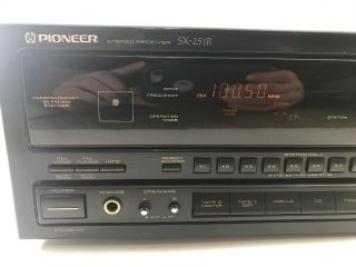 Vintage Pioneer SX - 251R Stereo Receiver with Graphic Equalizer 2