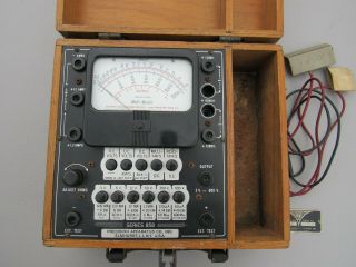 Vintage 1940s Precision Apparatus Series / Model 858 In Wood Case,  Multimeter