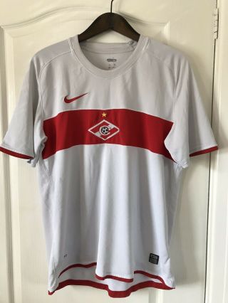 Vtg Spartak Moscow Football Shirt Soccer Jersey Top Large L Nike