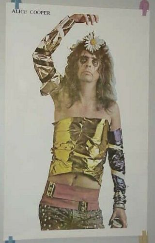 Vintage Alice Cooper Glitz & Leather Poster