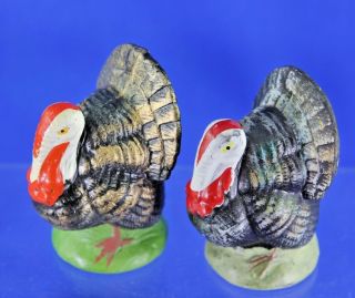 Vintage Thanksgiving Japanese Paper Mache Tom Turkey Candy Containers