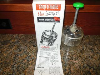 Vintage Chop - O - Matic Food Chopper - Popeil Bros.