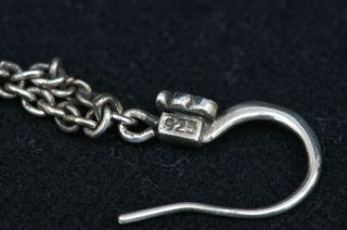 VTG LOIS HILL Scrollwork Bead & Chain Link & Dangle Earrings 925 Sterling Silver 5