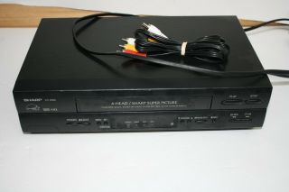 Sharp Vcr Vhs Player Vc - A560 4 Head Hi - Fi Vcr Video Cassette Vhs Recorder