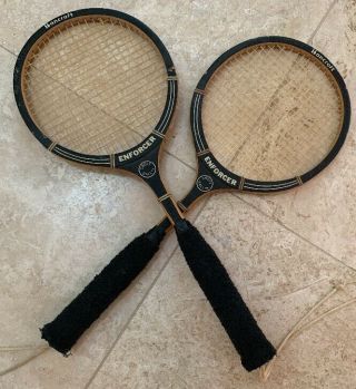 2 Vintage Bancroft Bamboo - Look Paddle/squash/tennis/handball ??