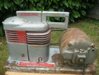 Vintage Craftsman Air Compressor Model 283.  18060 With Motor Mfg No 451 1/3 Hp