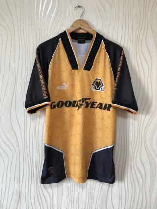 Wolverhampton Wanderers 1996 1997 Home Football Shirt Soccer Jersey Vintage Puma