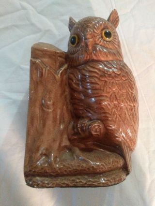 A Vintage Ceramic Owl Bookend 7inches circa 1970s 4