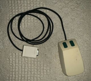 1983 Vintage Microsoft Serial Mouse With Green Buttons