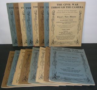 The Civil War Through The Camera 16 Parts Ppb Elson Brady 1912 Some Damage As - Is